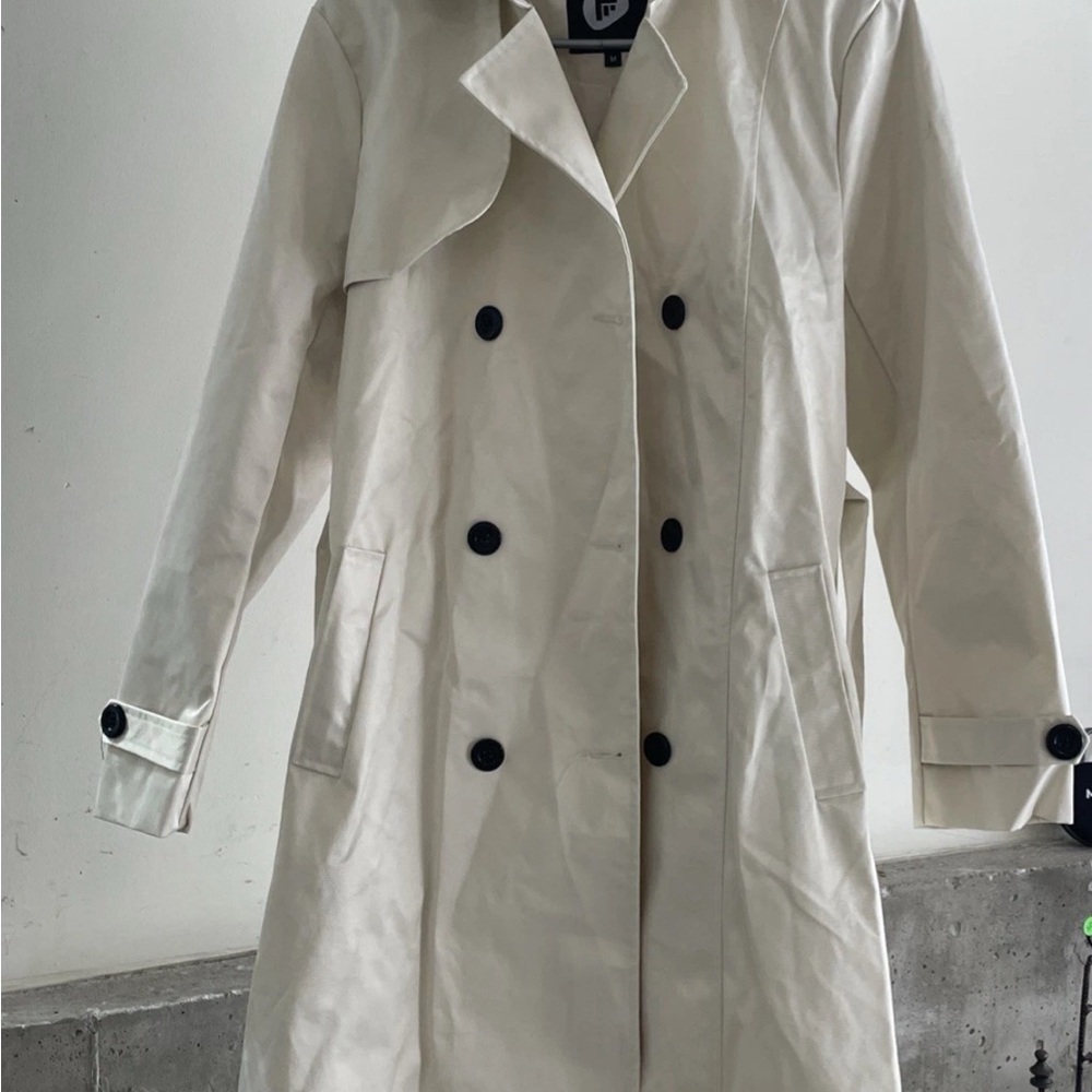 FARVALUE Medium Women's Waterproof Trench Coat Long Windbreaker